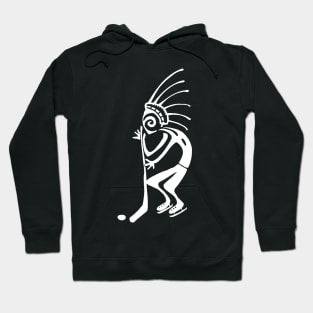 Kokopelli hockey white Hoodie